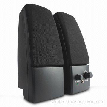 2.0CH Computer Multimedia Speakers with 30Hz to 18kHz Frequency Response